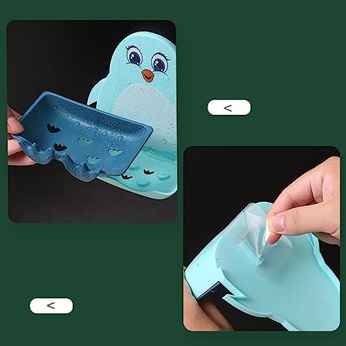 Wall Mounted Penguins Soap Box Decorative Organizer 1