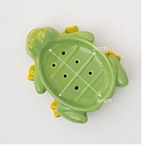 Fancy Ceramic Soap Dish with Fun Frog Design 123Arts