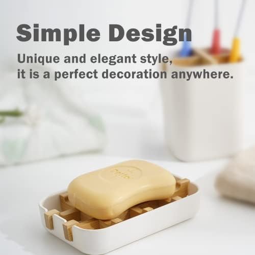Bamboo Wood Soap Dish Holder