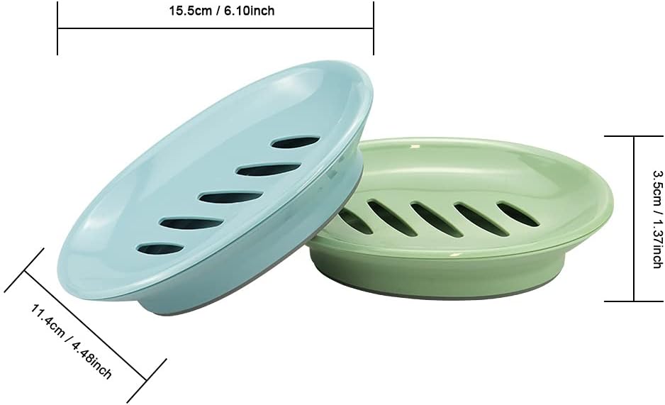TCOTBE 2-Pack Soap Dishes