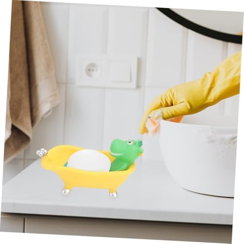2pcs Cute Cartoon Animal Soap Holder for Bathroom Fun