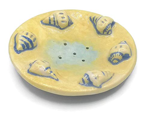 Handmade Elegant Unique Ceramic Soap Dish Dispenser