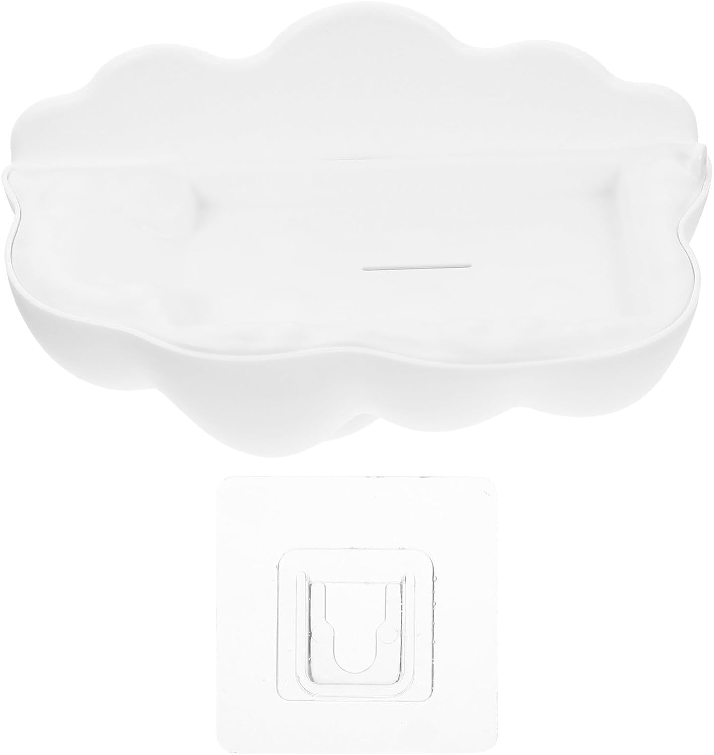 FOMIYES Wall-Mounted Durable White Soap Holder