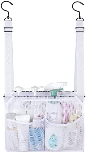 4 Storage Pockets Adjustable Mesh Bathroom Bag