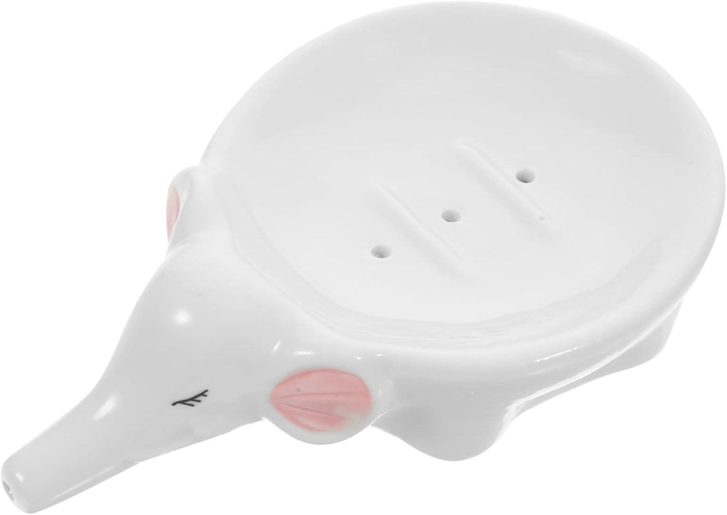 Elephant-Cutie Ceramic Soap Holder for the Bathroom