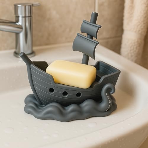 Sinking Pirate Ship Soap Dish