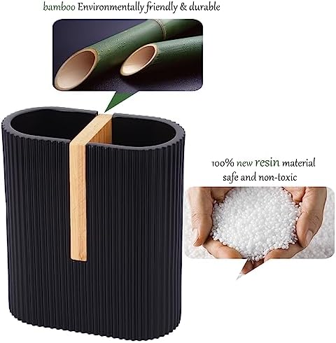 Rejomiik Matte Black Electric Toothbrush Holder