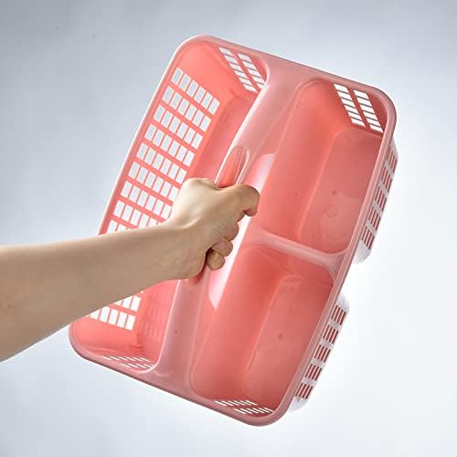 ALINK Plastic Shower Caddy Basket with Compartments