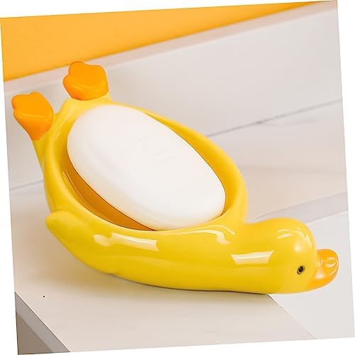 Duck-Shape Ceramic Soap Dish