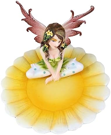 Sunflower Fairy Soap Dish Figurine by Ebros Gift