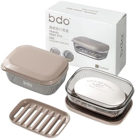 TopavatopTravel Soap Case Leak-Proof TSA-Friendly Durable