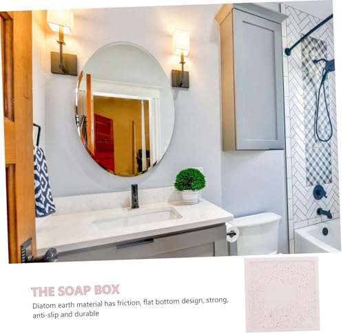 Stylish Diatomite Soap Dish Holder with Absorbent Material