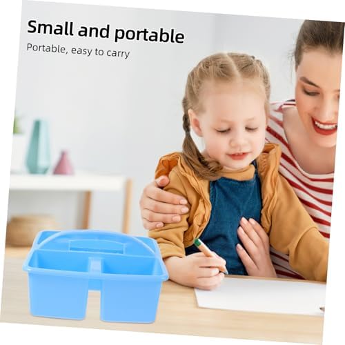 STOBOK Portable Office Organizer Caddy With Handle and Compartmentalization