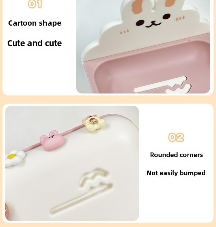adorable wall-mounted bear bunny soap dish