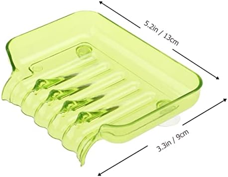 JoinPaya Modern Green Wall-Mountable Soap Dish for Bathrooms