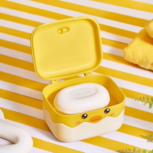Adorable Travel HomeSoap Holder Cartoon Duck Design