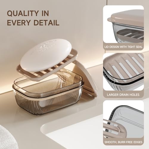 TopavatopTravel Soap Case Leak-Proof TSA-Friendly Durable
