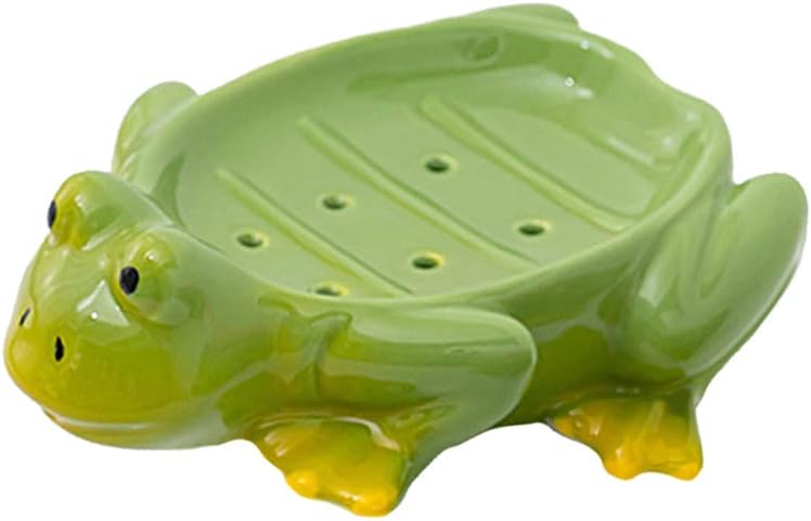 Fancy Ceramic Soap Dish with Fun Frog Design 123Arts
