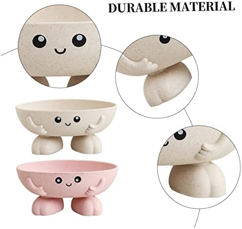 DECHOUS 2-Piece Cartoon Soap Dish Holder