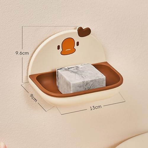 Wall Mounted soap dishBigDecimalCartoon Drainable for Hygiene Aesthetics