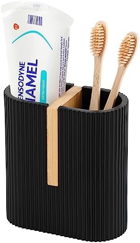 Rejomiik Matte Black Electric Toothbrush Holder