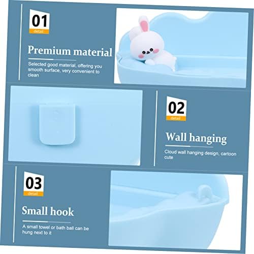 Stylish Wall-Mounted Cartoon Cloud Soap Dish for Bathroom Kitchen Organization