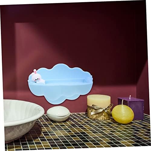 Stylish Wall-Mounted Cartoon Cloud Soap Dish for Bathroom Kitchen Organization