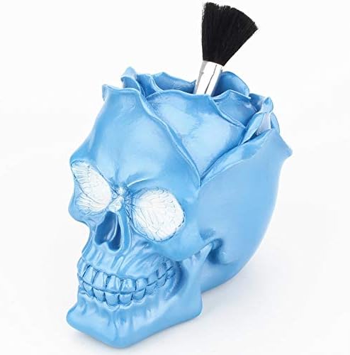 Three Dimensional Rose Skull Decorative Container