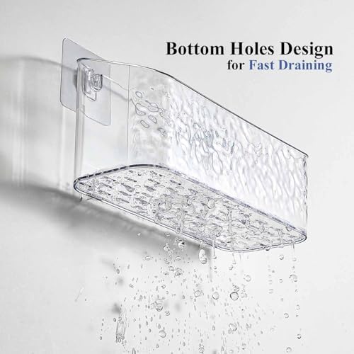 Eunion Adhesive Shower Caddy - Durable Organizer for Bath Bathtub