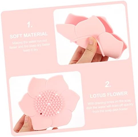 Unomor Silicone Flower Soap Holder 2-Pack