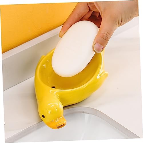 ABOOFAN Ceramic Soap Dish Drain