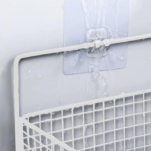 4pcs shower caddy organizer clear stainless steel storage system
