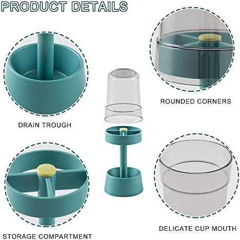 Ultimate Toothbrush Holder Compact Stylish 3-Slot Organizer