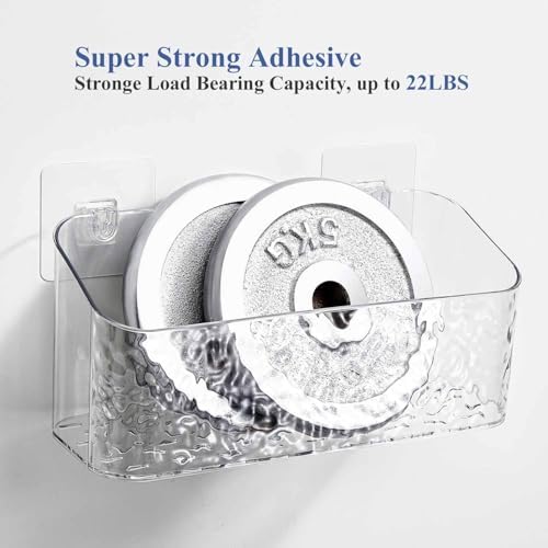 Eunion Adhesive Shower Caddy - Durable Organizer for Bath Bathtub