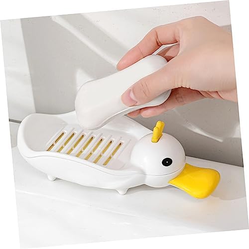 GLEAVI Cute Duck Shape Self-Draining Soap Dish