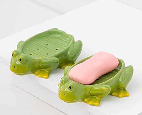 Fancy Ceramic Soap Dish with Fun Frog Design 123Arts