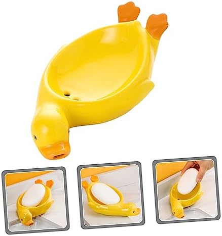 Healifty Ceramic Soap Holder Clean Kitchen Stylish Design Durable Functional