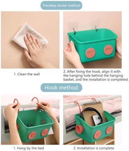 Shower Storage Organizer With Hooks Blue LZ 042901