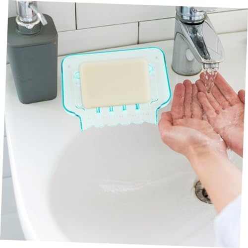 Green Metal Soap Holder with Suction Cup Safe Durable