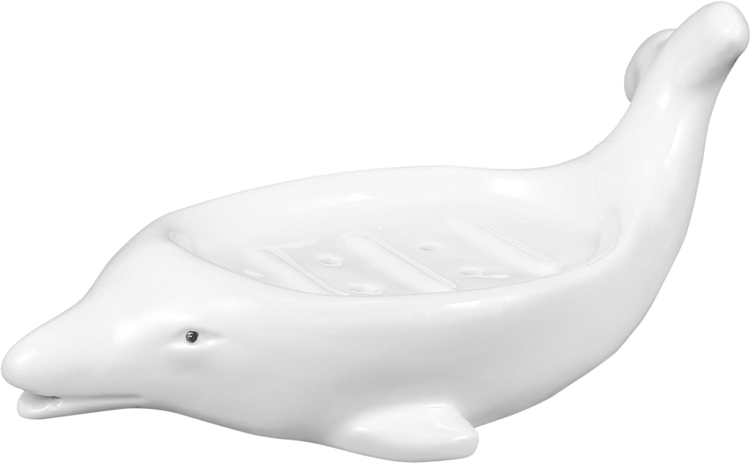Ceramic Dolphin Soap Holder for Bathroom and Kitchen