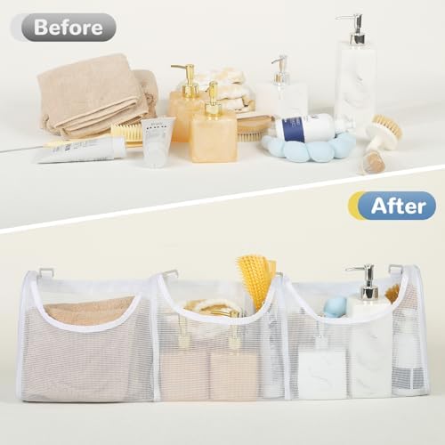 DOCMON Bath Toy Storage with 3 Compartments