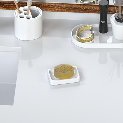 Stylish Rhode Luxury Milk soap dish self-draining and non-slip