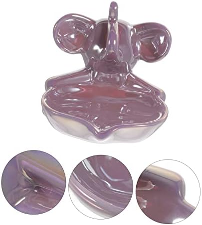 Elephant Ceramic Soap Tray - Durable Elegant Design for Home Kitchen