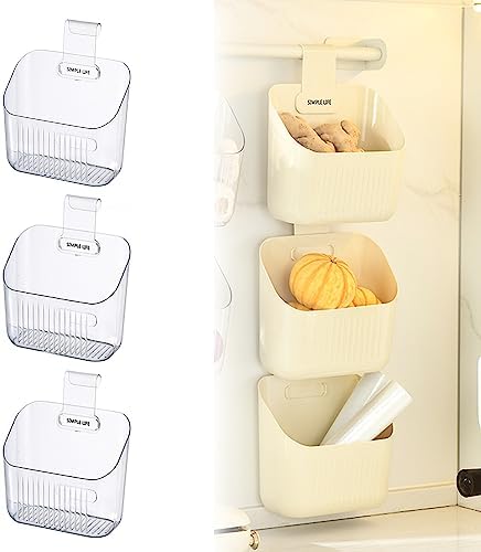 3-Piece Hanging Shower Basket Caddy Portable Wall Storage Organizer