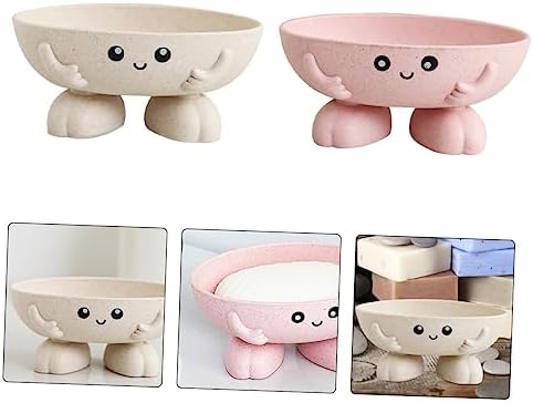 PreciouS 2-Piece Cartoon ontroller Soap Disk Home Kitchen Bersh Banchess