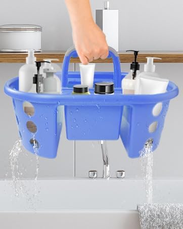 SimplyKleen 2-Piece Jumbo Shower Caddy with Handle