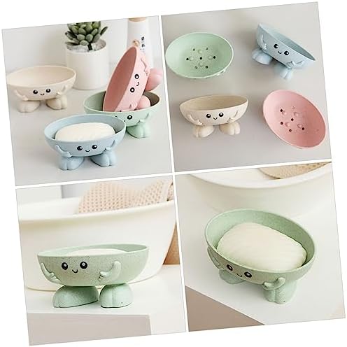 2pcs Cartoon Soap Holder Bathroom Kitchen Decor