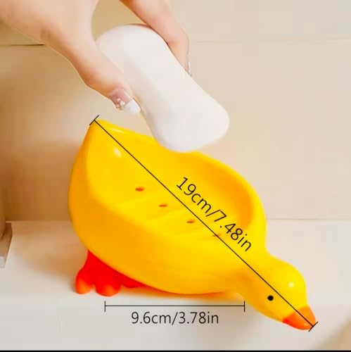 Adorable Duck Soap Dish Self-Draining Eco-Friendly
