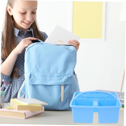 STOBOK Portable Office Organizer Caddy With Handle and Compartmentalization