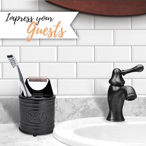 Autumn Alley Rustic Country Toothbrush Holder